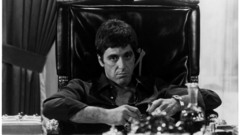 Movies Scarface grayscale Al