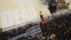 Movies Shaun of the Dead Actors telephone posters zombies 