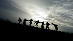 Movies silhouettes dancing The Seventh Seal Ingmar Bergman