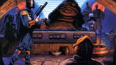 Movies star wars science fiction bounty hunter boba fett 