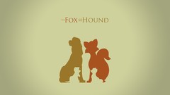 Movies The Fox and the Hound minimalistic digital art vectors 