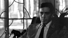 Movies The Godfather monochrome