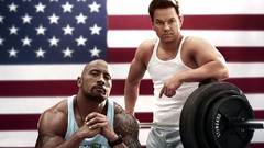 Movies The Rock muscle Actors American Flag Dwayne Johnson mark 