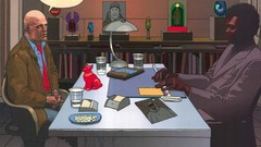 Movies Unbreakable Bruce Willis samuel l jackson artwork moebius