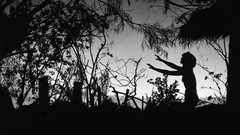 Movies woman silhouettes monochrome witches forests Häxan 