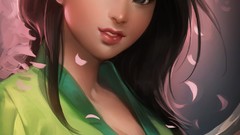 Mulan Princess artwork sakimichan Disney Company
