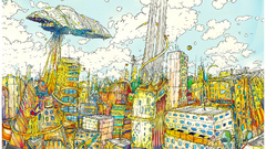 Multicolor artwork cities Matei