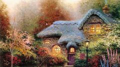 Multicolor artwork Thomas Kinkade