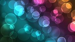 Multicolor circles bokeh