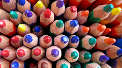 Multicolor Crayons Pencils
