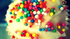 Multicolor cupcakes desserts sprinkles