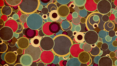 Multicolor design circles bubbles