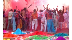 Multicolor festival India Holi