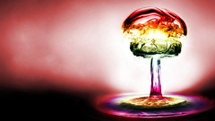 Multicolor fluid bubbles