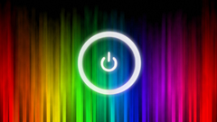 Multicolor power button