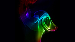 Multicolor smoke rainbows