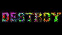Multicolor text Typography paintball
