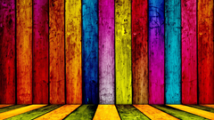 Multicolor Wood rainbows wood