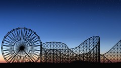 Multiscreen roller coasters