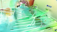 Music abstract cgi musical notes K3 Studio musical box
