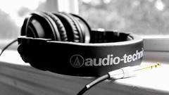 Music abstract headphones audio-technica