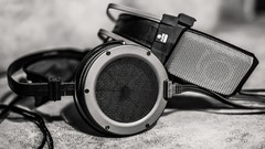 Music black and white Japan metal headphones germany still life 