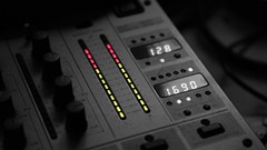 Music black and white light sound dj panel