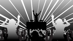 Music DJs turntable party