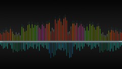 Music equalizer multicolor