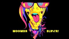 Music glasses tongue sounds pierced tongue Black and Yellow 