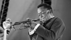 Music grayscale jazz louis