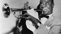 Music grayscale louis armstrong