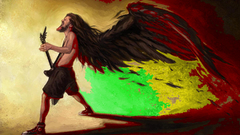 Music guitars artwork angel