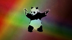 Music Guns angry label rainbows panda bears