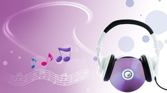 Music headphones disc