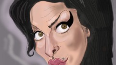 Music jazz caricature Soul amy winehouse