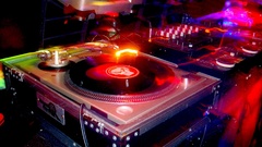 Music lights neon turntable