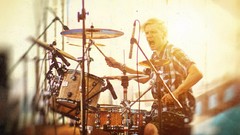 Music Men Drums drummer screaming