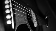 Music monochrome guitars Dusty