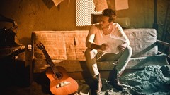 Music paper old guitars edward maya Ghazali Ali desert rain