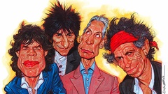 Music Rolling Stones caricature