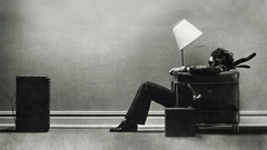 Music steve grayscale monochrome