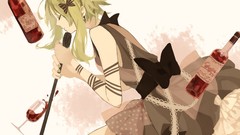 Music vocaloid glass bottles