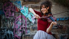Music woman violins violinist Lindsey Stirling