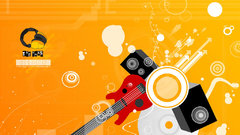 Musical jazzy bright colors