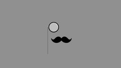 Mustache monocle minimalistic Simple Background