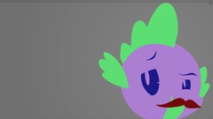 Mustache spike my little pony magnets