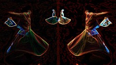 Mystical islamic awaking Whirling Dervish Sufi