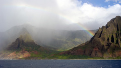 Napali coast rainbow nature