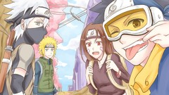 Naruto shippuden kakashi hatake minato namikaze rin uchiha obito